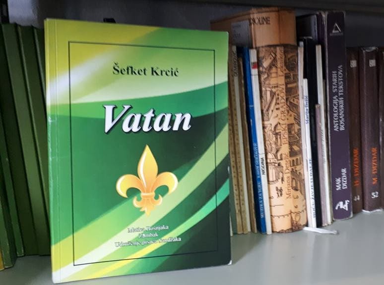 Najava promocije zbirke pjesama Vatan prof. dr. &Scaron;efketa Krcića