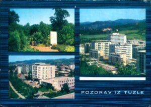 Naslov Pozdrav iz Tuzle [Razglednica] Vrsta građe grafika Jezik bosanski Fizički opis 1 razglednica : u boji ; 10 x 14 Predmetne odrednice Tuzla – Partizansko spomen obilježje – Šetalište Slana banja – Panorama grada – Razglednice UDK 77.033(497.6 Tuzla) COBISS.BH-ID 57712902 Signatura – lokacija, inventarski br. Zavičajna zbirka 77 POZDRAV IN: 2000087